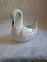 Porcelán hattyú. 14 cm. Hibátlan.