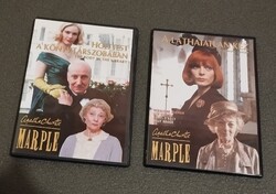 2 db Agatha Christie Miss Marple sorozat DVD A láthatatlan kéz, Holttest a könyvtárszobában