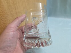 A1729 Jó szerencsét! kristály korsó 12,5 cm