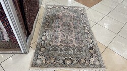 4333 Kasmíri hernyóselyem Ghom kézi perzsa szőnyeg 90X155CM