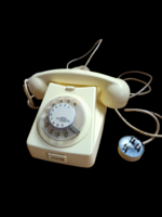 Fehér Tárcsás Bakelit Telefon