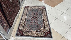 4336 MESESZÉP Hindu Isfahan kézi gyapjú perzsa szőnyeg 80X130CM