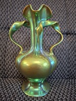 ZSOLNAY Szalagfüles váza. 1Ft-ról! Minimál ár nélkül!