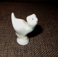 Régi miniatűr kerámia   cica figura 4 cm