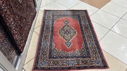 4271 ÁLOMSZÉP Iráni selyemkontúros kézi gyapjú perzsa  szőnyeg 80X113CM