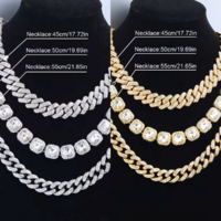 Ezüst Vagy Arany 3 Darabos Nyaklánc Szett Nemes Acél Hipoallergén Ékszer 5A Cirkónia Kövekkel. Új!