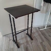 Szép antik mahagoni szervizasztal pl. laptopasztalnak