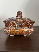 Art deco német jelzett porcelán tároló