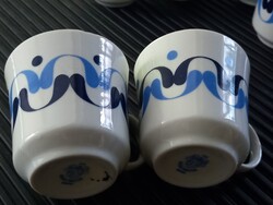 6 db retro Alföldi kávés csészék tulipán mintával