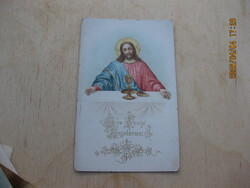 Baja 1902. Diteljan István  antik kis szentkép imakönyvbe  vagy gyűjtőknek