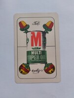 ÁFOR 1970. évi kártyanaptár - MULTI SUPER OIL