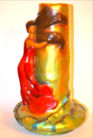 Zsolnay váza szecessziós stílus 46 cm