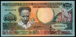 Suriname 250 gulden UNC 1988