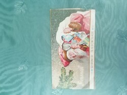 Mikulásos Szerencsi tejcsokoládé papír régi