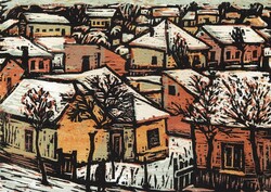 (N) Réti Mátyás (1922-2002) : Házak