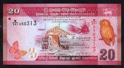 Sri Lanka 20 rúpia UNC 2015