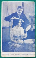 "Vörös szekfű" - Csortos Gyula (Gyüre) - R. Gombaszögi Frida (Marietta)- magyar színészek, képeslap