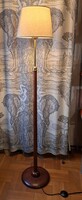 Art Deco állólámpa lenvászon bevonatú lámpaernyővel
