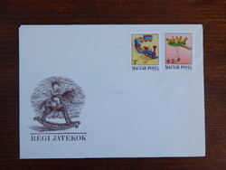 FDC pár: 1988. Ifjúságért (XII.) - Régi játékok bélyegsorral
