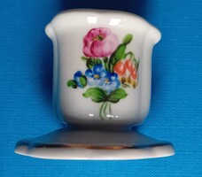 Kis herendi gyertyatartó virágcsokor mintával