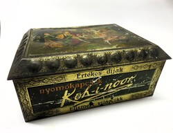 Régi Nagy Méretú Koh-i-Noor Írószer Nyomtató Kapocs Fém Doboz Magyar Felirattal