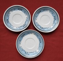 3db Hollóházi porcelán kávés csészealj tányér virág mintával