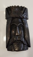 Erdélyi stílusban faragott férfi fej 15*26 cm