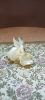 Zsolnay porcelán nyúl