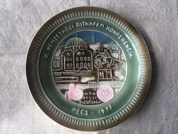 Zsolnay porcelán falitányér 25cm.