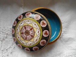 Rekeszzománc  doboz  CLOISONNÉ  HIBÁTLAN
