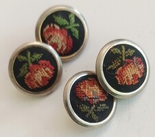 Vintage goblein mandzsetta gombok gobelin