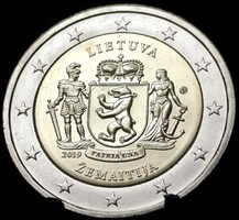 Litvánia 2 euró, 2019 Litván Néprajzi Régiók - Szamogitia B13D5