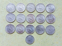 Magyarország 16 db Különböző Érme 5 10 Fillér 1962-1992