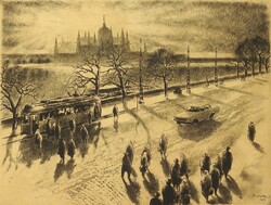 (N) Kórusz József (1927 - 2010) : Budai rakparton