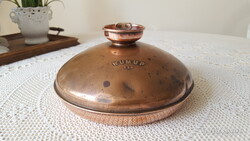 Antik,vörösréz ágymelegítő