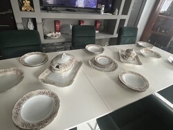 Elegáns, 25 részes porcelán étkészlet 6 személyre – Hibátlan állapotban