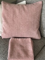 Ikea díszpárna huzat párban, tompa rózsaszínben, 50x50 cm