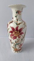 Zsolnay orchideás váza fenékjegyen 2000-es évszámmal,34cm