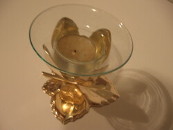 Retro Quist Germany ezüstözött gyertyatartó