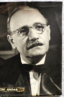 1955 AJTAY ANDOR SZÍNMŰVÉSZ SAJÁTKEZÜLEG ALÁÍRT KORABELI EZÜSTZSELATIN 30 CM NAGY FOTÓ FÉNYKÉP