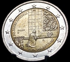 Németország 2 euró, 2020 50. Évforduló - Varsó eleste Verdejel "D" B13A2