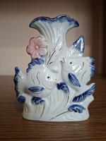 Porcelán halas, halacskás váza. Hibátlan.