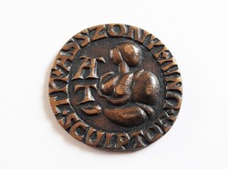Tamás Asszonyi (Pécs, 1942.- ) business card medal