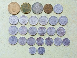 Magyarország 26 db Különböző Érme 10 20 50 Fillér 1 2 5 10 100 Forint 1967-1995