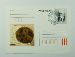 1993. Díjjegyes levelezőlap - Szent-Györgyi Albert, Nobel-díj