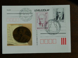 1993. Díjjegyes levelezőlap - Szent-Györgyi Albert, Nobel-díj