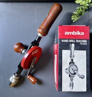 Antik vintage Ambika manuális kézi összecsukható furógép