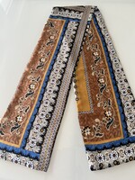 Zara selyemsál klasszikus mintával, 140 x 20 cm