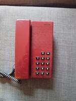 Retro bordó nyomógombos telefon – Pulse/Tone kapcsolóval, dekoratív állapotban