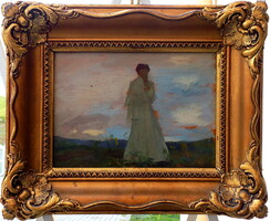 Ferkai Jenő 1877-1963 Eredetiség igazolással Számlával